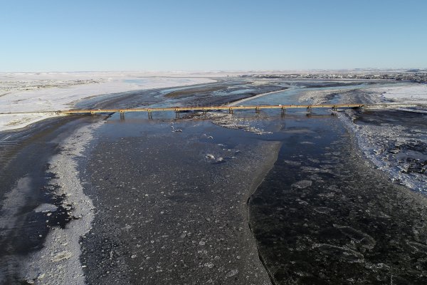 Rio Grande congelado