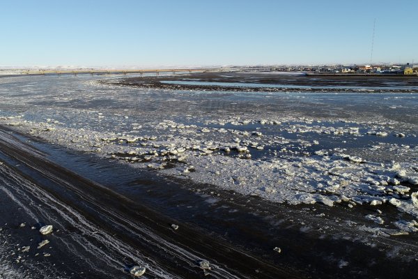 Rio Grande congelado
