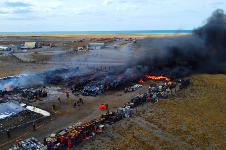INCENDIO EN LA EMPRESA G.L.R.