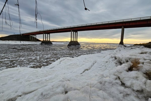 Comenzó a congelarse el río Grande