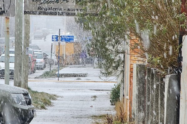 Primera nevada en Río Grande
