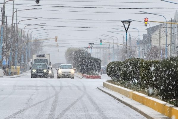 Primera nevada en Río Grande