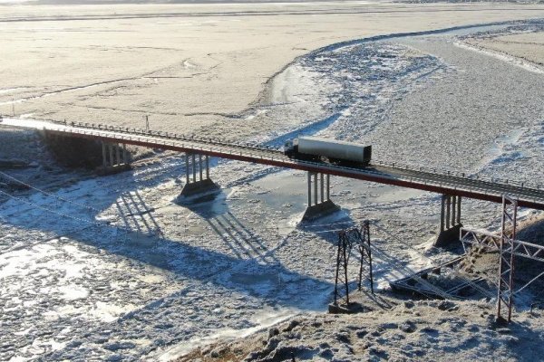Se congeló el río Grande por temperaturas extremas