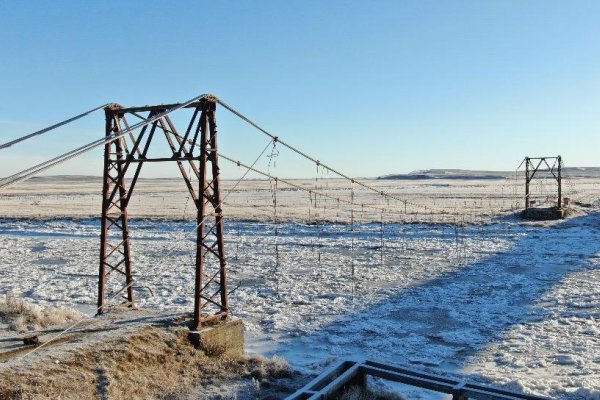 Se congeló el río Grande por temperaturas extremas