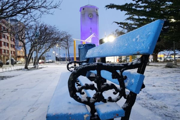 La nieve llego a Río Grande