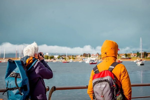 Nevada otoñal en Ushuaia