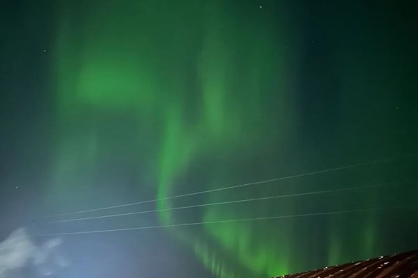 Auroras australes en la Base Belgrano II