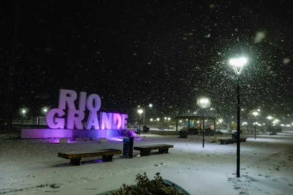 Primera nevada del 2026 en Río Grande