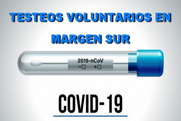 Mañana testeos voluntarios en Margen Sur