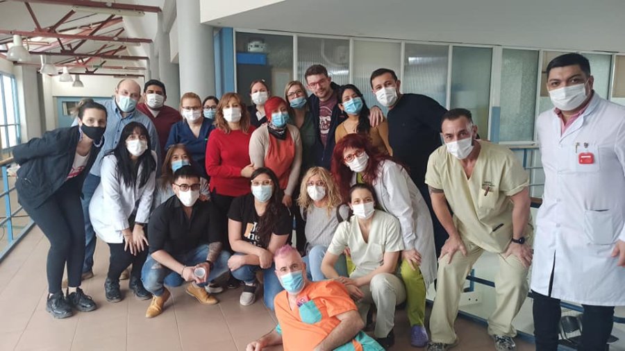 Despedida con sus compañeros de trabajo del HRRG Despedida con sus compañeros de trabajo del HRRG