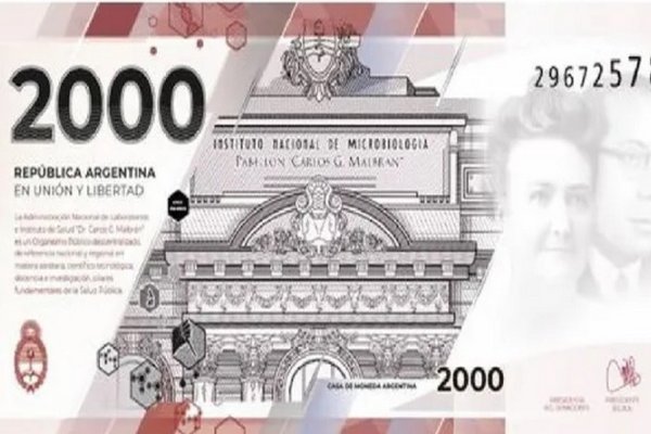 El Banco Central anunció que habrá un billete de $2.000 y analiza lanzar el de $5.000