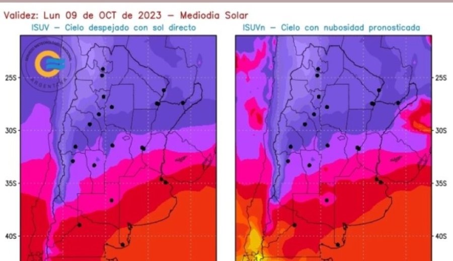 Rige una alerta por índice extremo de radiación solar