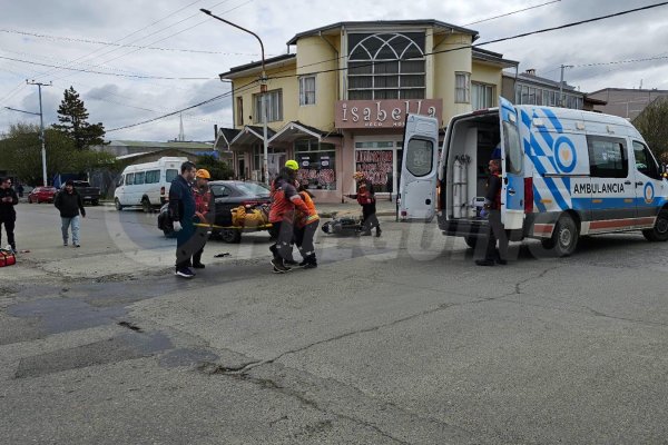 Motociclista resultó herido en accidente de tránsito