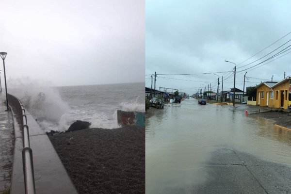 Río Grande bajo un doble fenómeno: 14 mm de lluvia en horas y pleamar por encima de lo normal