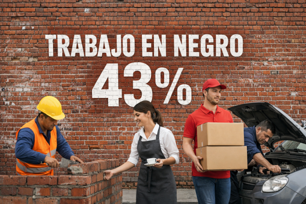 Preocupa el avance del trabajo en negro en el mercado laboral argentino