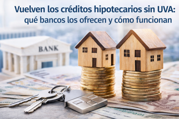 Vuelven los créditos hipotecarios sin UVA: qué bancos los ofrecen y cómo funcionan