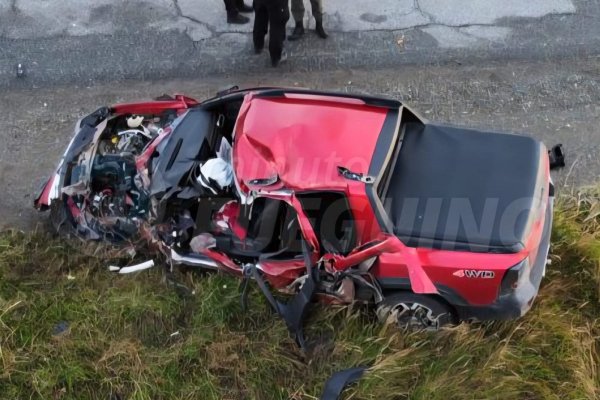 Violento choque sobre la Ruta 3 dejó a una persona en estado crítico
