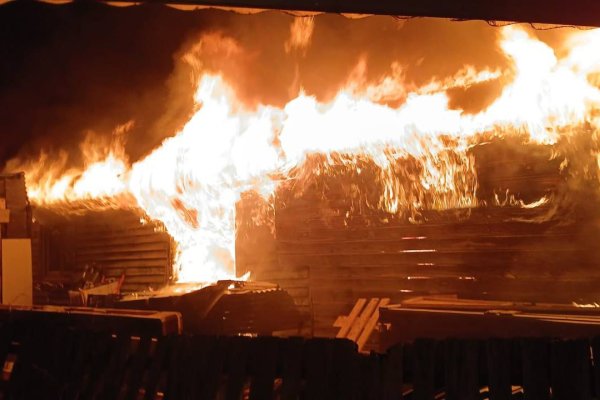 Voraz incendio consumió una vivienda en Ushuaia: pérdidas totales y dos perros fallecidos