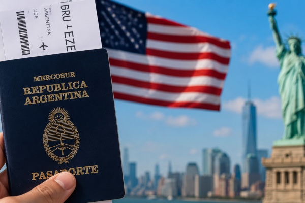 El Gobierno busca que los argentinos puedan ingresar a Estados Unidos sin visa desde 2027