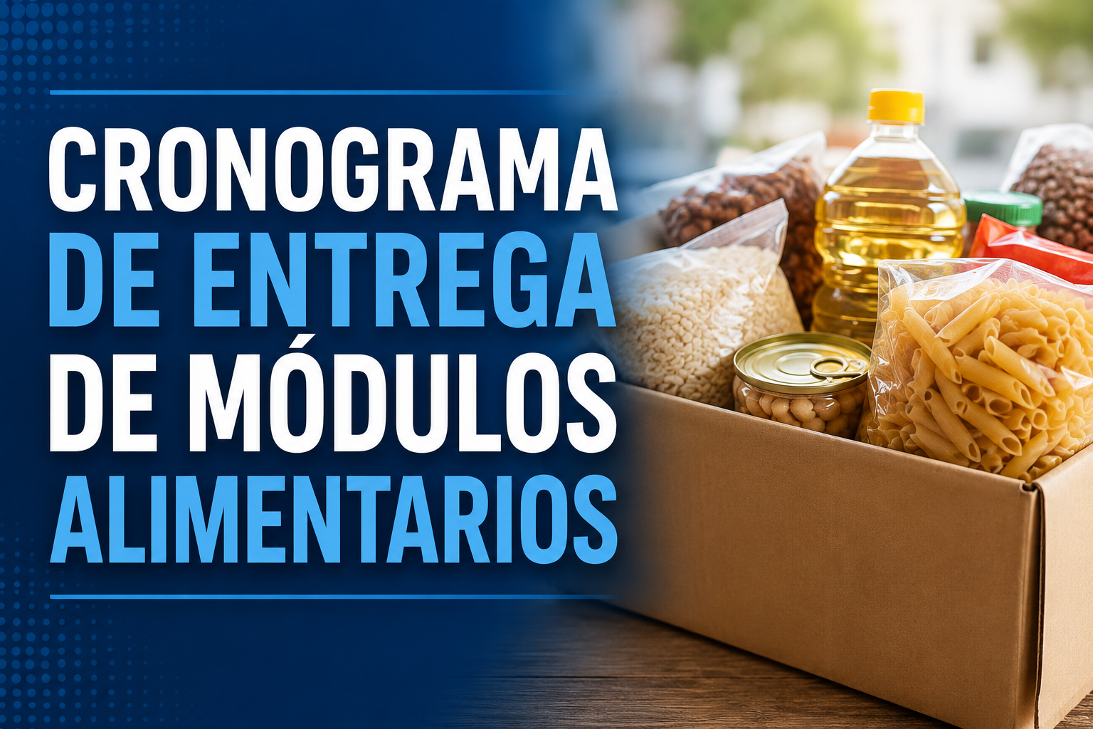 Reprogramaron la entrega de módulos alimentarios del programa Bienestar en Tolhuin