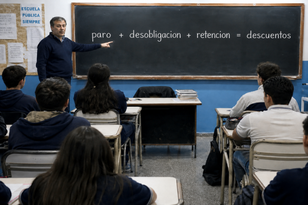Desobligaciones docentes también serán descontadas de los haberes
