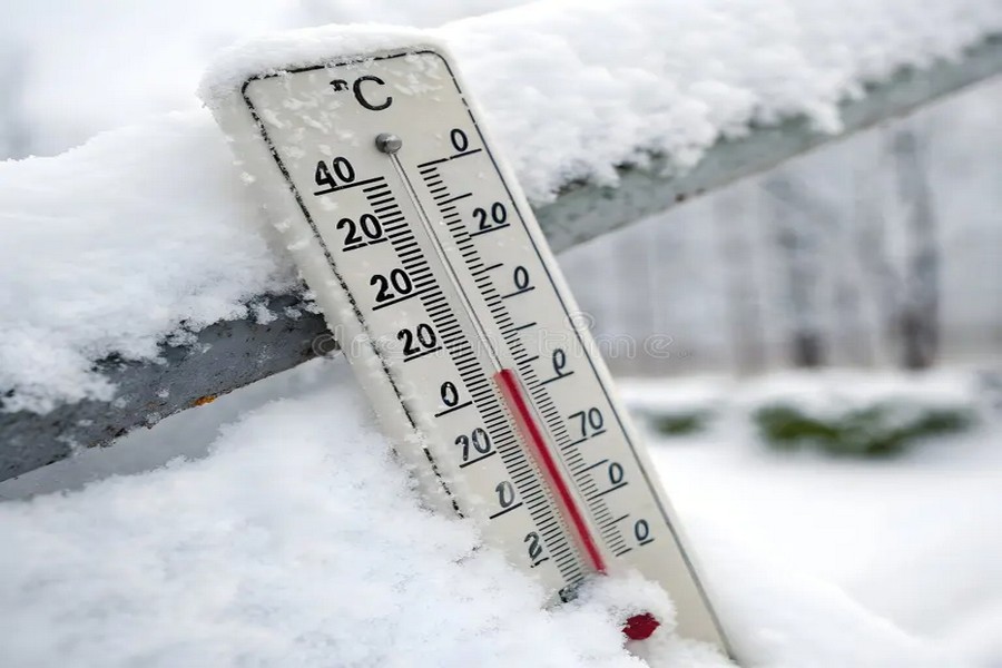La temperatura podría caer hasta los 10 grados bajo cero