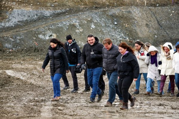 Melella y Vuoto recorrieron el predio donde se construirá la nueva usina de Ushuaia