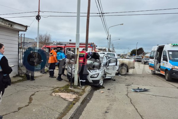 Una persona resultó herida en violento choque